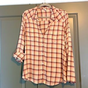 Anthro Soft Joie: Plaid Shirt